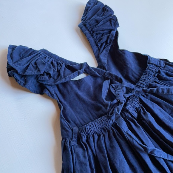 Lacey Lane | Navy Fairy Flutter Sleeve Dress | 4 - Picture 11 of 14
